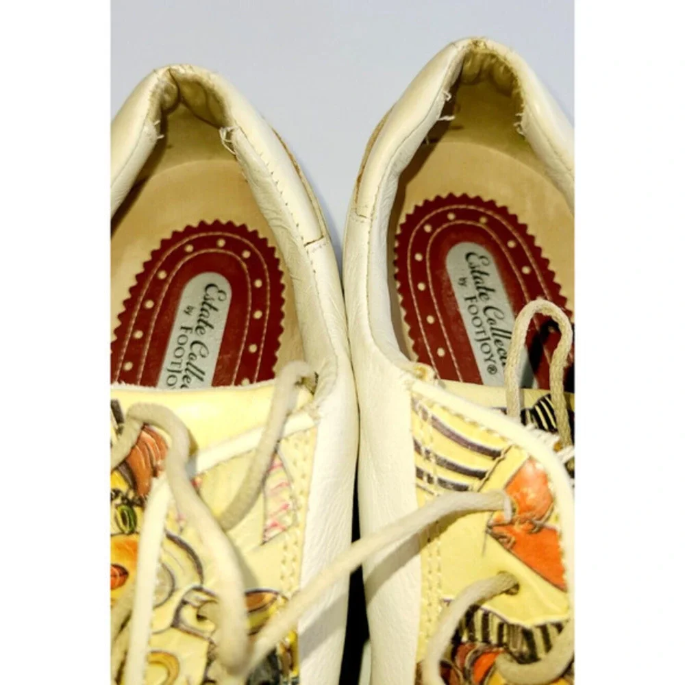 Vintage Estate by FootJoy Golf Shoes Woman's 7.5 Art2Wear Deco 40 Motif‎